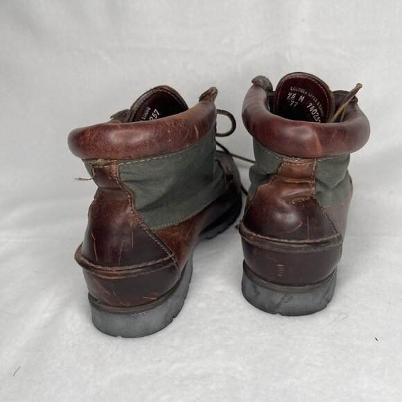 timberland boots hiking leather and canvas size7.5 Waterproof Pre-owned Vintage main image 9